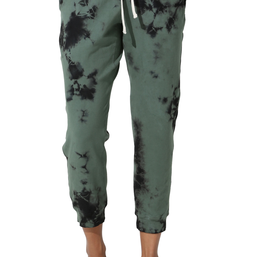 Image Women''s Electric & Rose Abbot Kinney Pima Cotton Blend Joggers, Size Small - Green