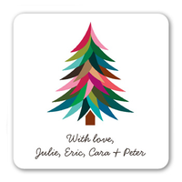 Stickers: Bright Merry Tree Stickers, White