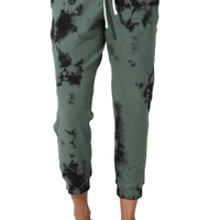 Women''s Electric & Rose Abbot Kinney Pima Cotton Blend Joggers, Size Small - Green